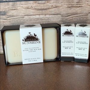Beekman 1802 After The Sun soap/lip balm set